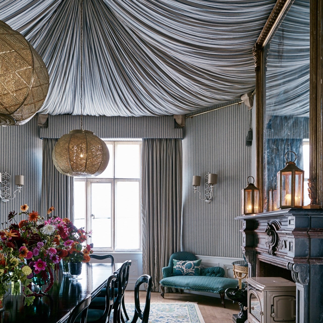 Are tented ceilings making a comeback?