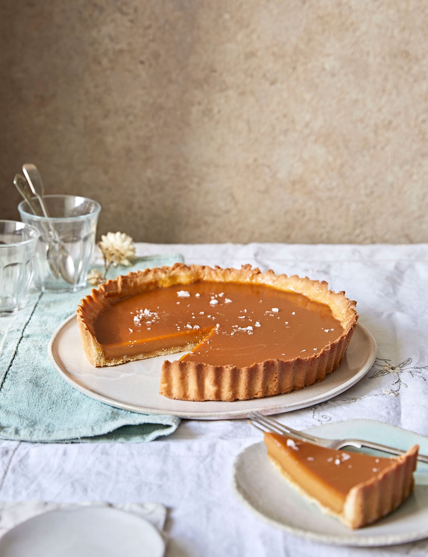 Salted caramel tart recipe